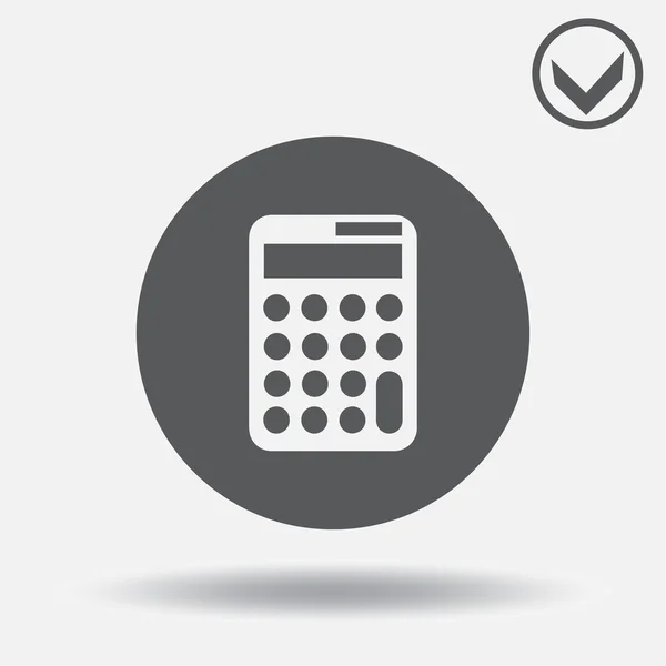 Icona calcolatrice vettoriale. stile web design — Vettoriale Stock