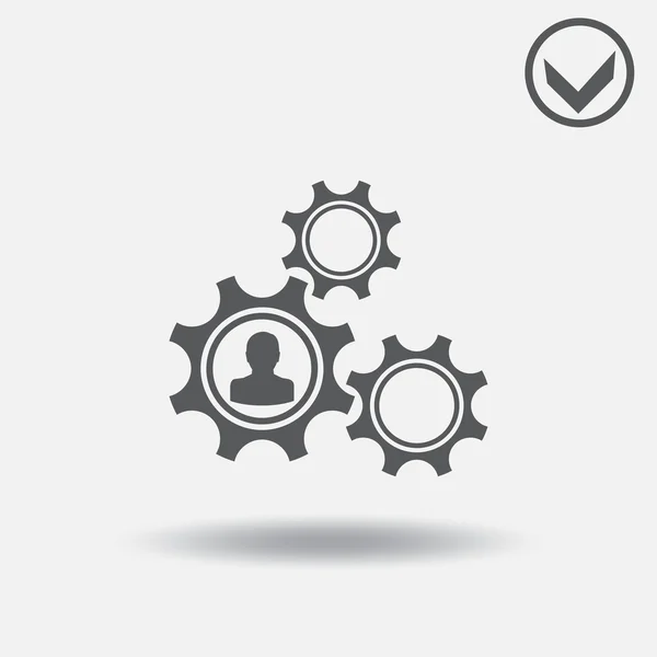 Gears'ın simgesi. Web tasarım stili