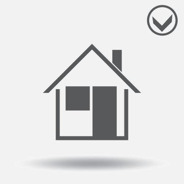 Ev simgesini. Web tasarım stili