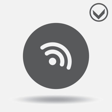 RSS simgesi. Web tasarım stili