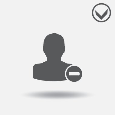 Adam simge vektör çizim. Web tasarım stili