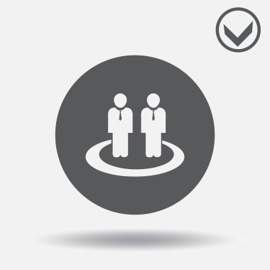 Adam simge vektör çizim. Web tasarım stili