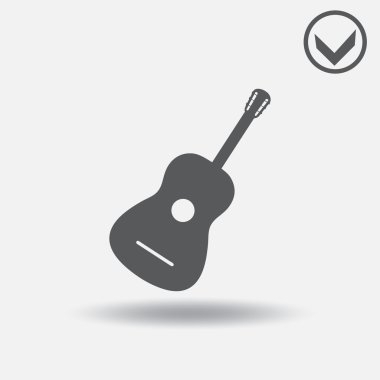 Gitar simgesi. Web tasarım stili