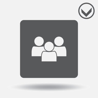 Adam simge vektör çizim. Web tasarım stili