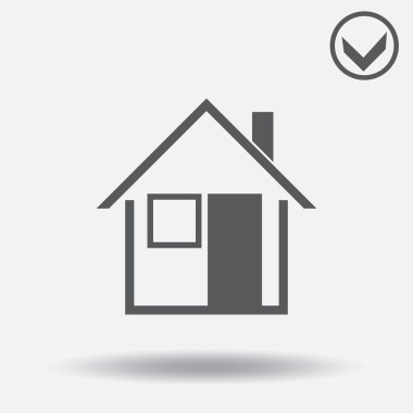 Ev simgesini. Web tasarım stili