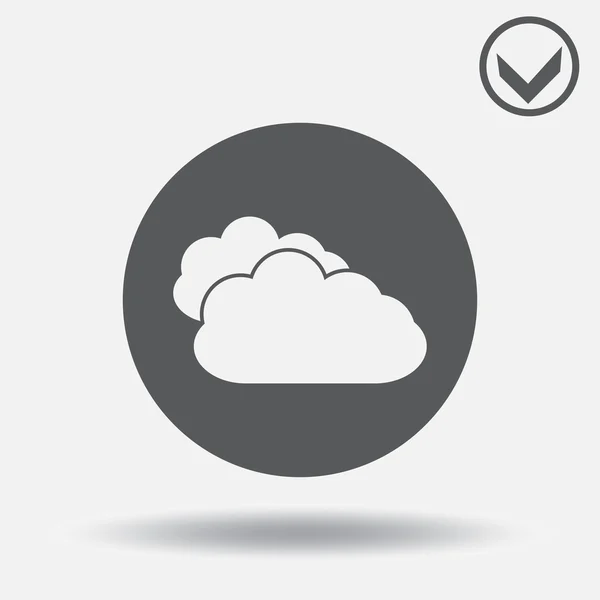 Εικονίδιο σύννεφου. στυλ Web design — Διανυσματικό Αρχείο