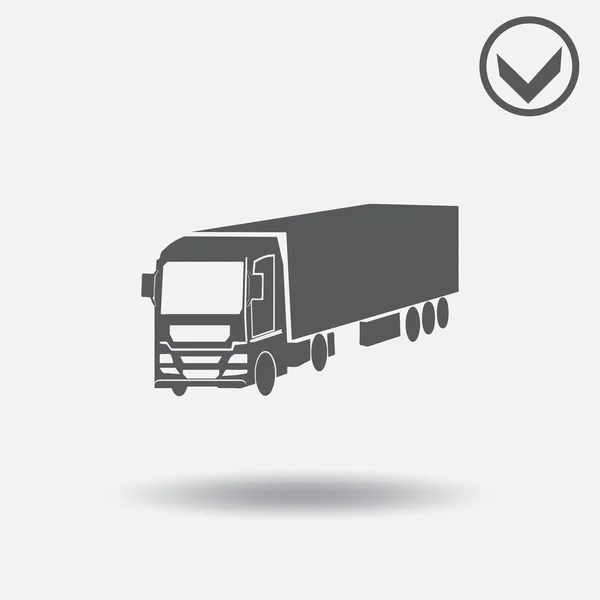 Εικονογράφηση διάνυσμα εικονίδιο φορτηγό. στυλ Web design — Διανυσματικό Αρχείο