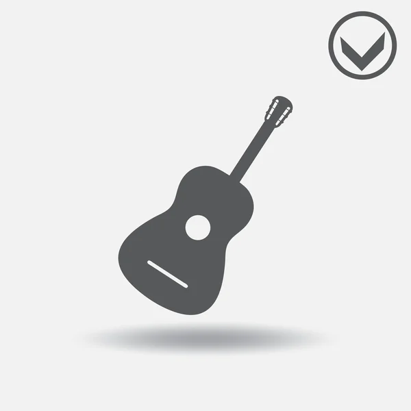Icono de guitarra. estilo de diseño web — Vector de stock