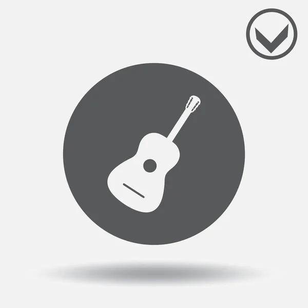 Icono de guitarra. estilo de diseño web — Vector de stock