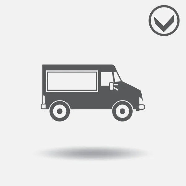 Vektor-Auto-Symbol. Webdesign-Stil — Stockvektor