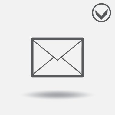 Vektör posta kutsal kişilerin resmi. Web tasarım stili