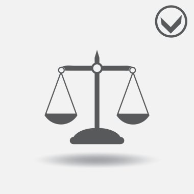 Ölçek simge vektör. Web tasarım stili