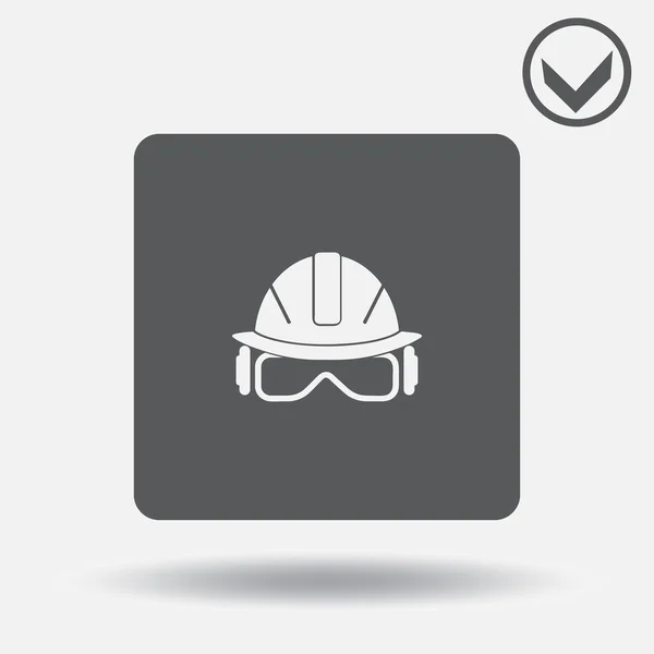 Helmet Icon Vector. web design style — Stock Vector