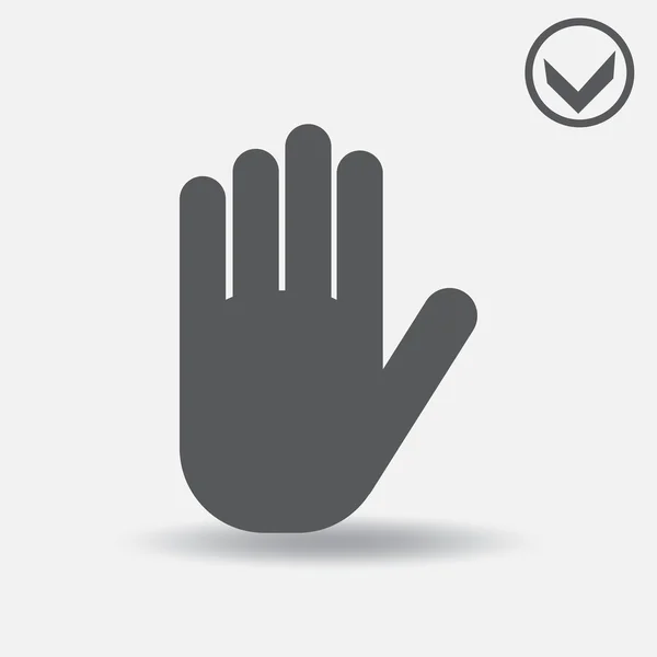 Вектор защищает иконку рук. стиль веб-дизайна — стоковый вектор