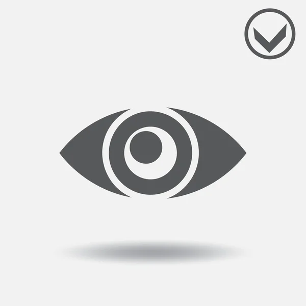 Augensymbol-Vektor. Webdesign-Stil — Stockvektor