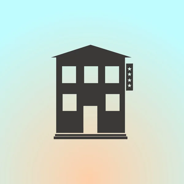 Ikon rumah. gaya desain web - Stok Vektor