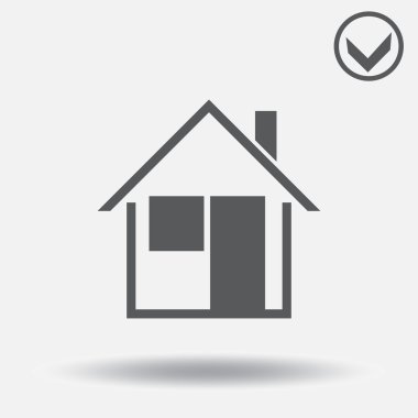 Ev simgesini. Web tasarım stili