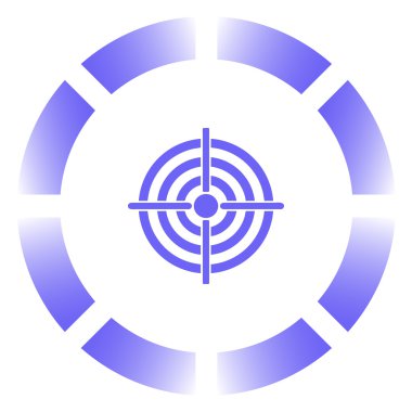 Vektör hedef simgesi. Web Tasarım