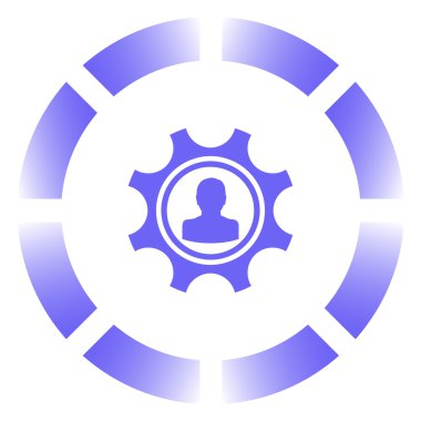 Dişli simgesini. Web tasarım stili