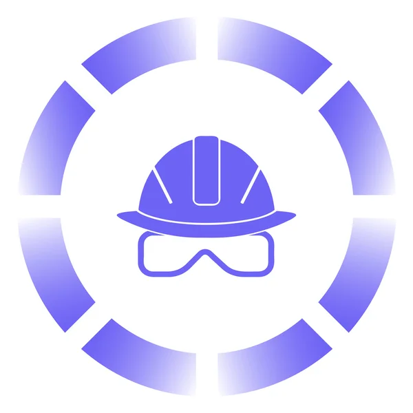 Helm Icon Vector. Web designstijl — Stockvector