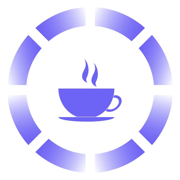 Εικονίδιο φλιτζάνι καφέ. στυλ Web design — Διανυσματικό Αρχείο