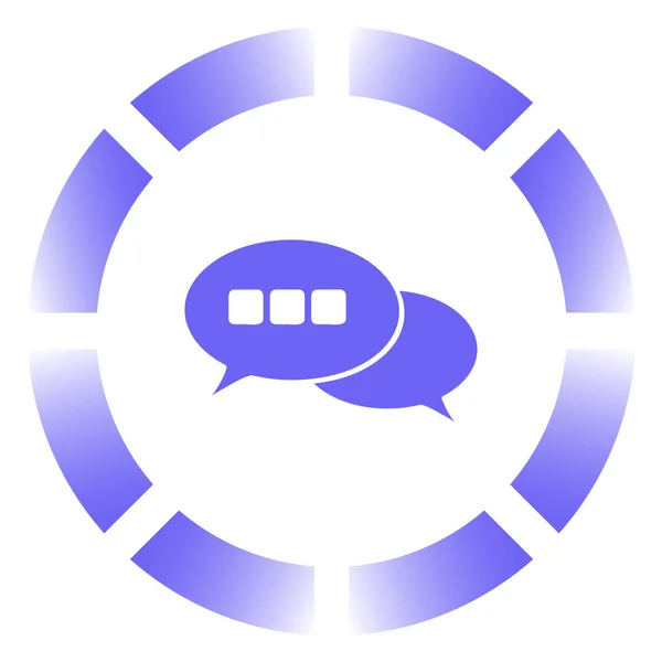 Chat-pictogram. Web designstijl — Stockvector