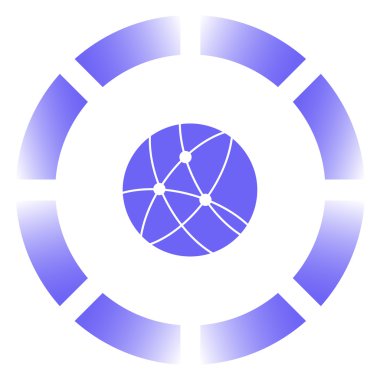 Trendy düz tarzında beyaz arka plan üzerinde izole küre simgesi. Dünya küre simgesi web sitesi tasarımı için