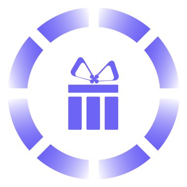 Hediye simgesi. Web tasarım stili