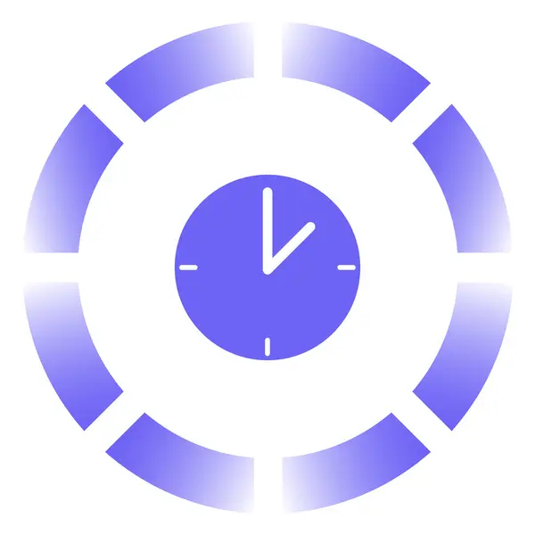 Icône d'horloge vecteur web . — Image vectorielle