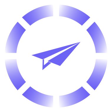 Uçak simgesi. Web Tasarım