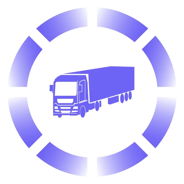 Big Truck Icon Vector. — Stock Vector