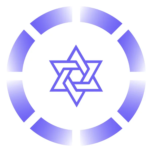 Star of David. Icon Vector — Stock Vector