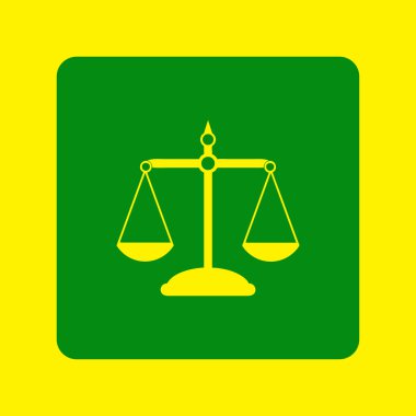 Ölçek simge vektör. Web tasarım stili