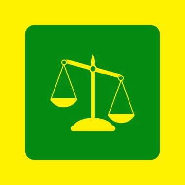 Ölçek simge vektör. Web tasarım stili