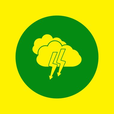 Bulut simgesi. Web vektör stili