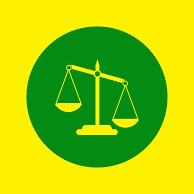 Ölçek simge vektör. Web tasarım stili