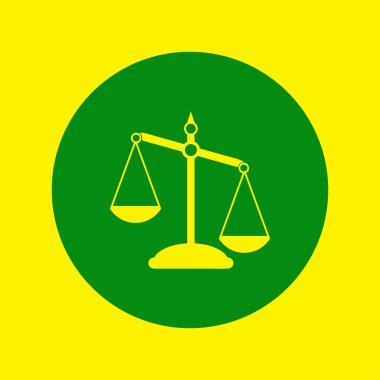 Ölçek simge vektör. Web tasarım stili