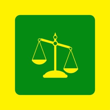 Ölçek simge vektör. Web tasarım stili