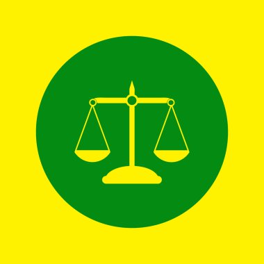 Ölçek simge vektör. Web tasarım stili