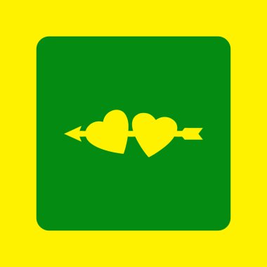 Kalp vektör. Web tasarım stili