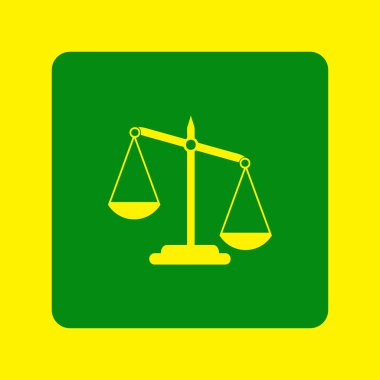 Ölçek simge vektör. Web tasarım stili