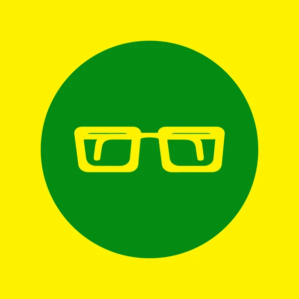 Ikona s brýlemi vektor. Jednoduchý izolované symbol — Stockový vektor