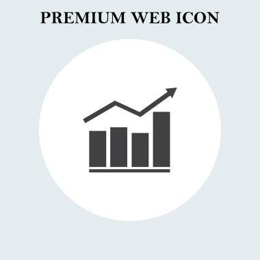Pasta grafik simgesini trendy düz stil. Web tasarım stili