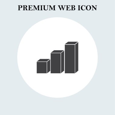 Pasta grafik simgesini trendy düz stil. Web tasarım stili