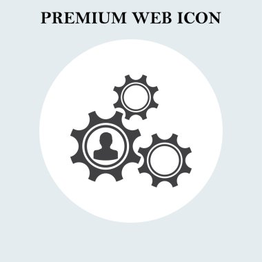 Gears'ın simgesi. Web tasarım stili