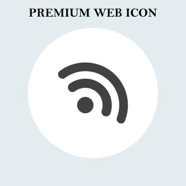 RSS simgesi. Web tasarım stili