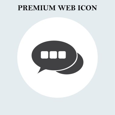 Sohbet simgesi. Web tasarım stili