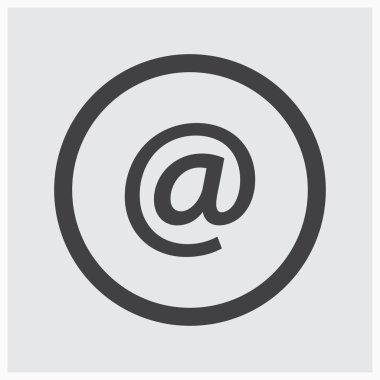 e-posta siyah simge teknolojik altyapı