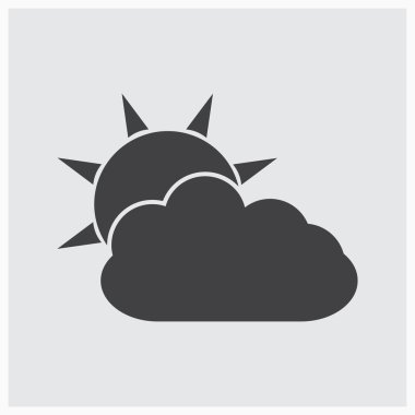 Bulut simgesi. Web tasarım stili