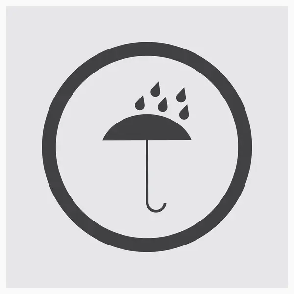 Ikona parasol. styl projektowania sieci Web — Wektor stockowy